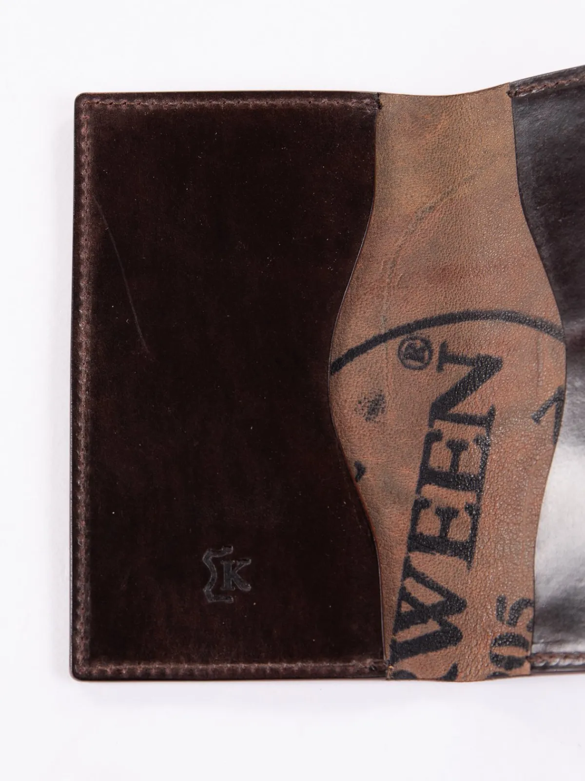 Tumbled Color 8 Horween Cordovan 1–1 Card Case | KREIS Outlet