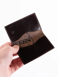 Tumbled Color 8 Horween Cordovan 1–1 Card Case | KREIS Outlet