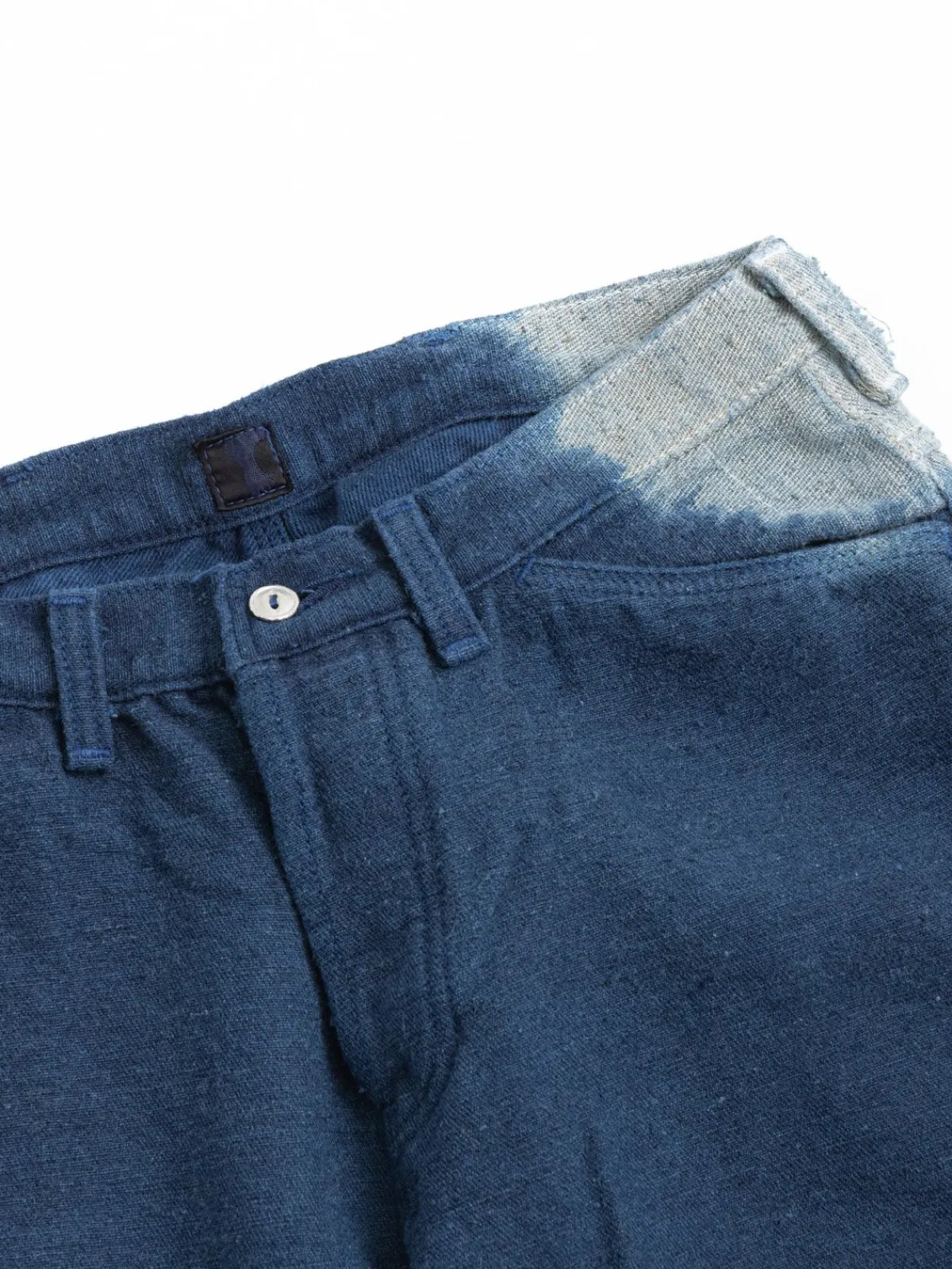 TYPE 130 TAPERED HEMP–WOOL–COTTON BULL DENIM ACHILLES’ HEEL INDIGO DYED | Tender Co Best