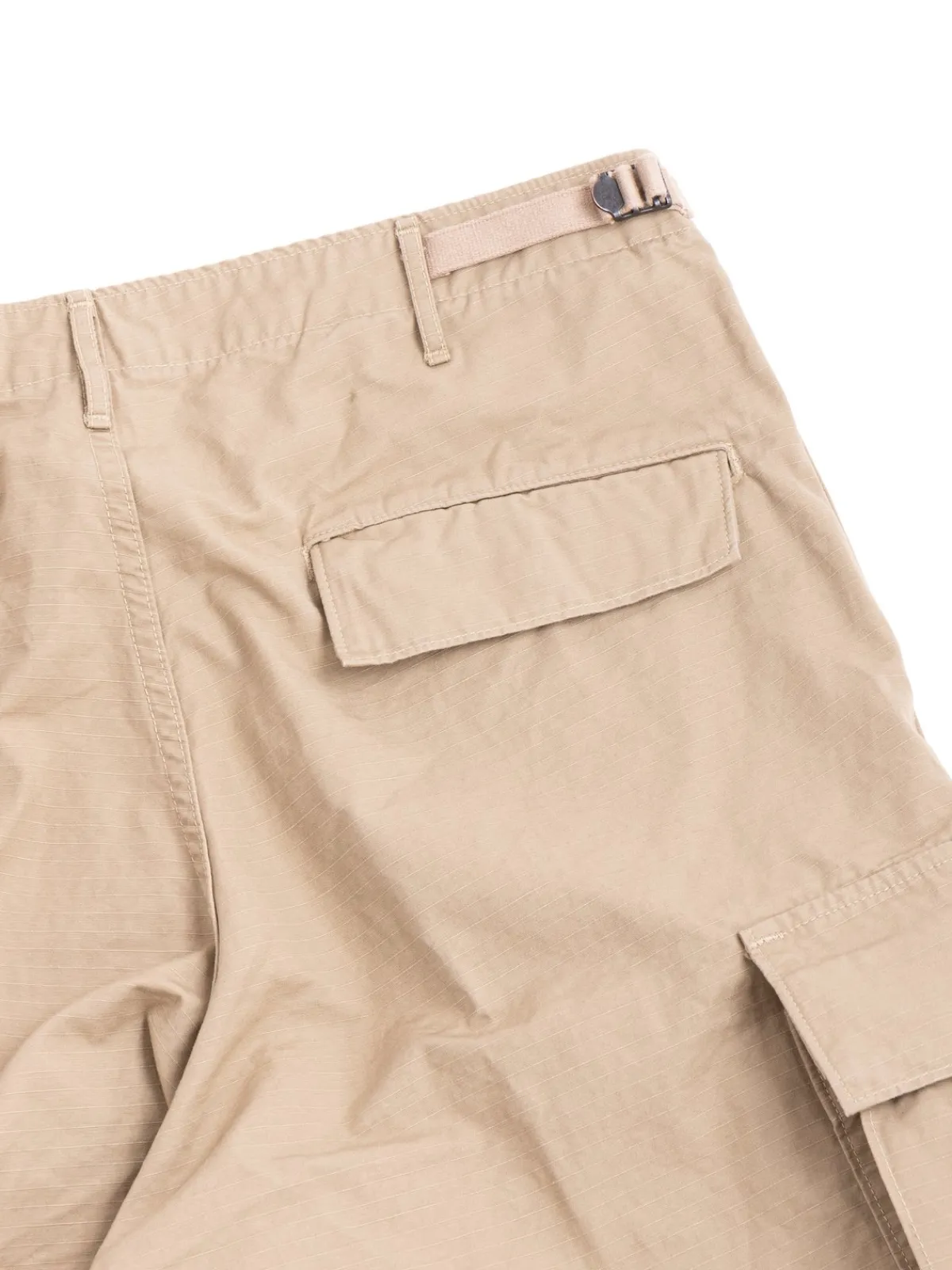 VINTAGE FIT 6 POCKET CARGO SHORTS RIPSTOP BEIGE | The Bureau Belfast Online