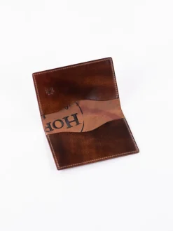 Washed Color 8 Horween Cordovan 1&ndash;1 Card Case | KREIS Cheap