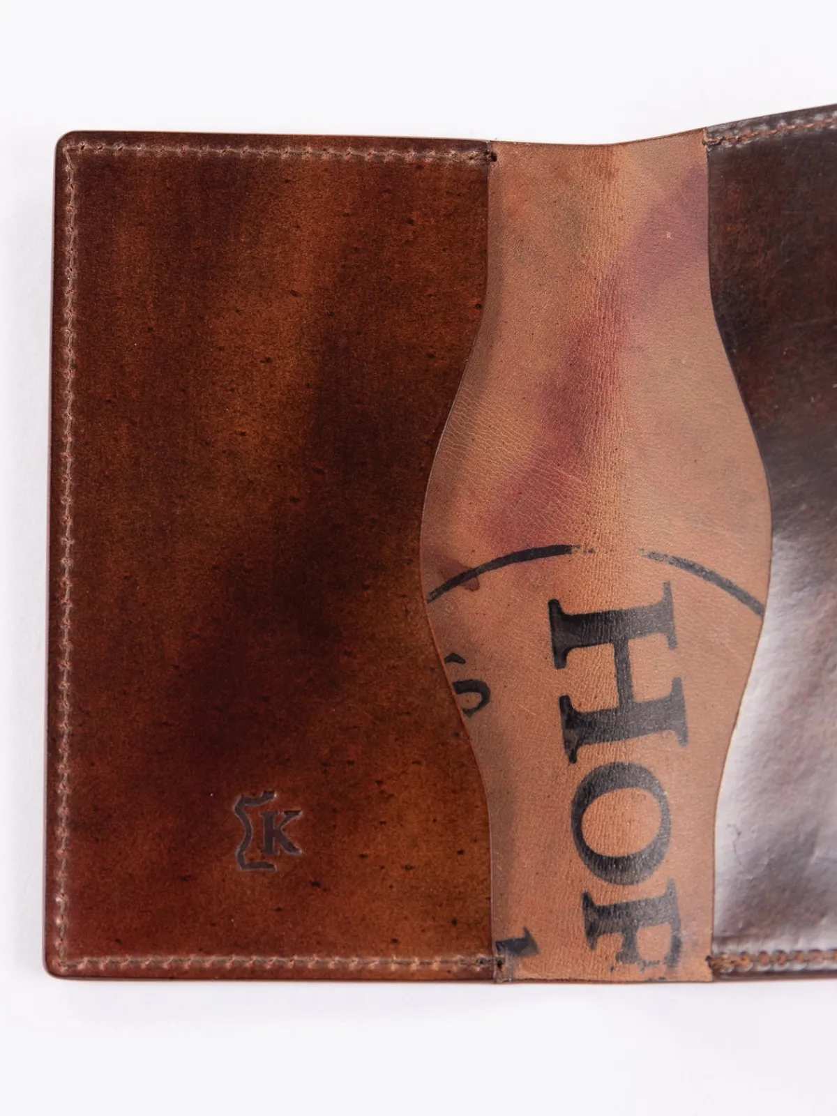Washed Color 8 Horween Cordovan 1–1 Card Case | KREIS Cheap