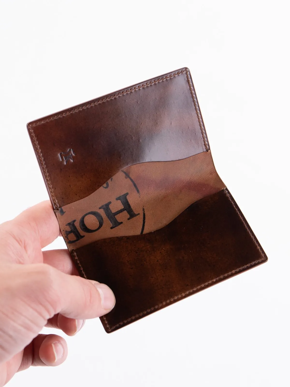 Washed Color 8 Horween Cordovan 1–1 Card Case | KREIS Cheap