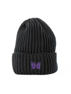 WATCH CAP MERINO WOOL BLACK | Needles Shop