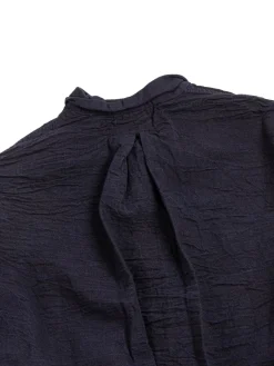 WEBBING FLY SHIRT INDIGO CHAMBRAY COTTON TOTE CLOTH HADAL BLUE | Tender Co Hot