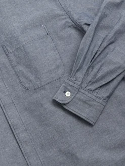 WING COLLAR SHIRT INDIGO COTTON CHAMBRAY | Engineered Garments New