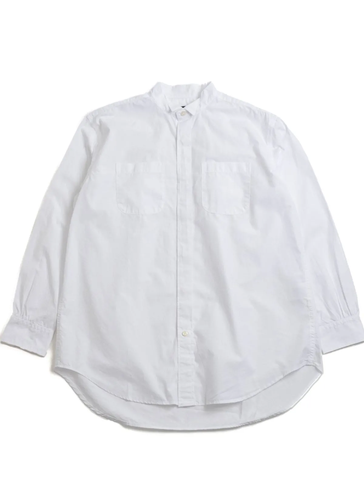 WING COLLAR SHIRT 2–PLY BROADCLOTH WHITE | Engineered Garments Outlet