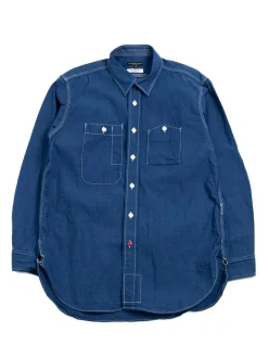 WORK SHIRT BLUE INDIGO (TBB EXCLUSIVE) | Engineered Garments For The Bureau Clearance