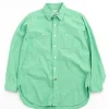 WORK SHIRT GREEN CHAMBRAY JAPANESE NARROW LOOM (TBB EXCLUSIVE) | Engineered Garments For The Bureau New