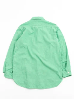 WORK SHIRT GREEN CHAMBRAY JAPANESE NARROW LOOM (TBB EXCLUSIVE) | Engineered Garments For The Bureau New