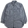 WORK SHIRT INDIGO COTTON CHAMBRAY | Engineered Garments Clearance