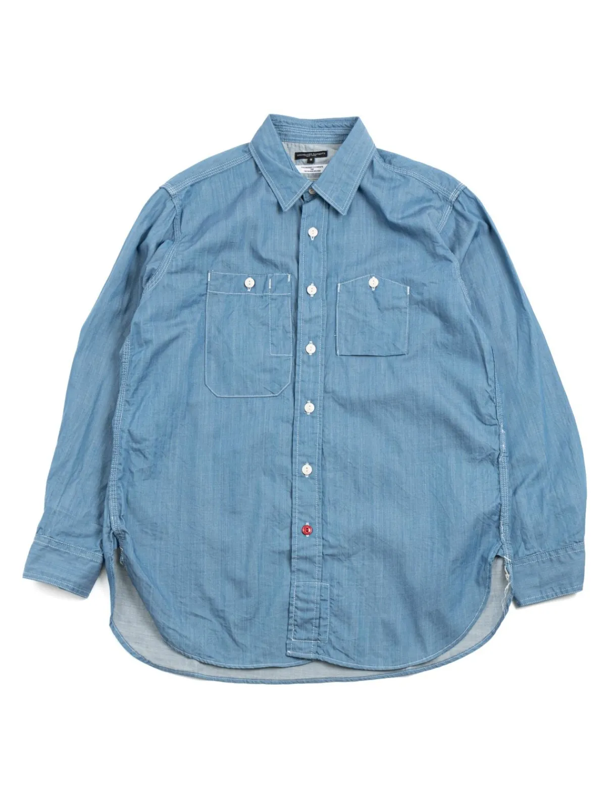 WORK SHIRT LT BLUE JAPANESE DENIM TBB EXCLUSIVE | Engineered Garments For The Bureau Best