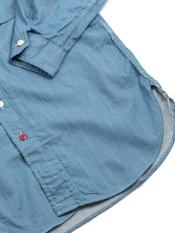 WORK SHIRT LT BLUE JAPANESE DENIM TBB EXCLUSIVE | Engineered Garments For The Bureau Best