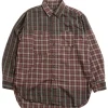 WORK SHIRT OLIVE/RED SMOKEY PLAID | Engineered Garments Best Sale